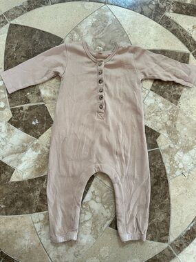 Quincy Mae Neutral One-Piece Romper